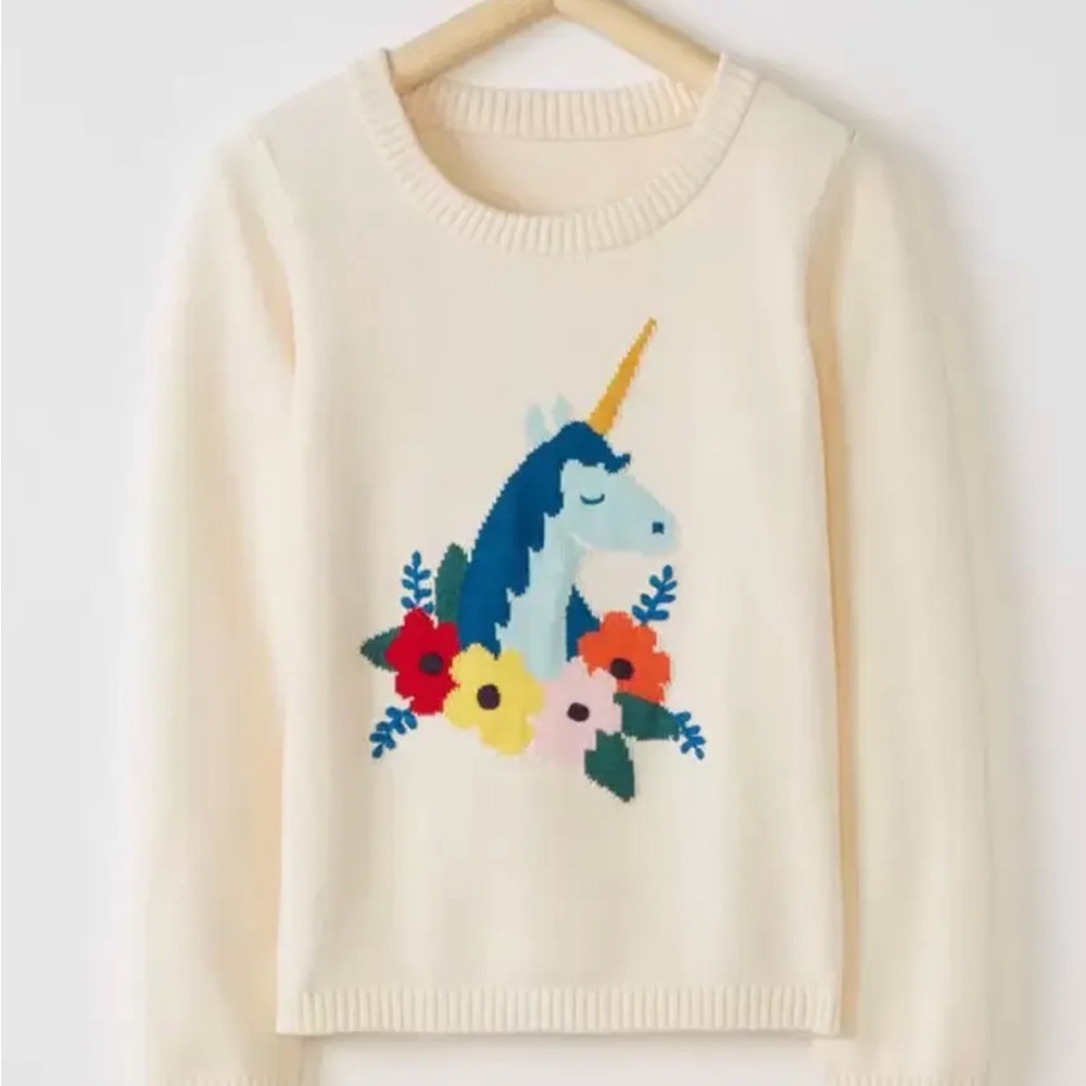 Hanna Andersson unicorn sweater US 10 / 140 cm